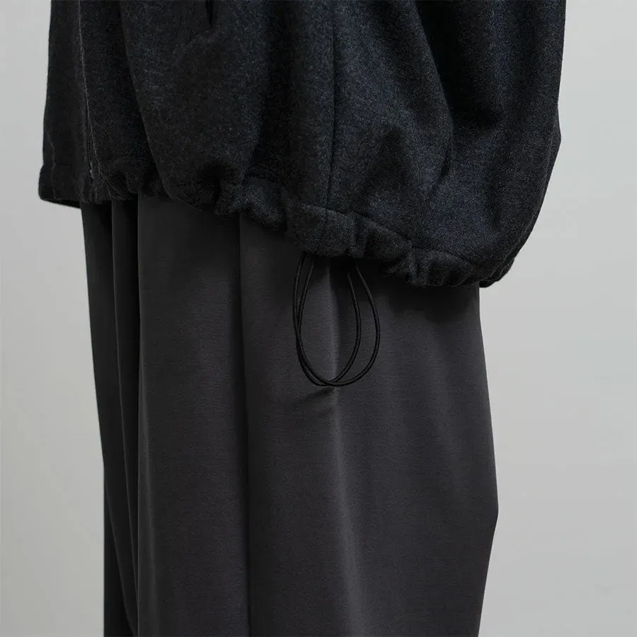Wool Smooth Flannel Track Blouson