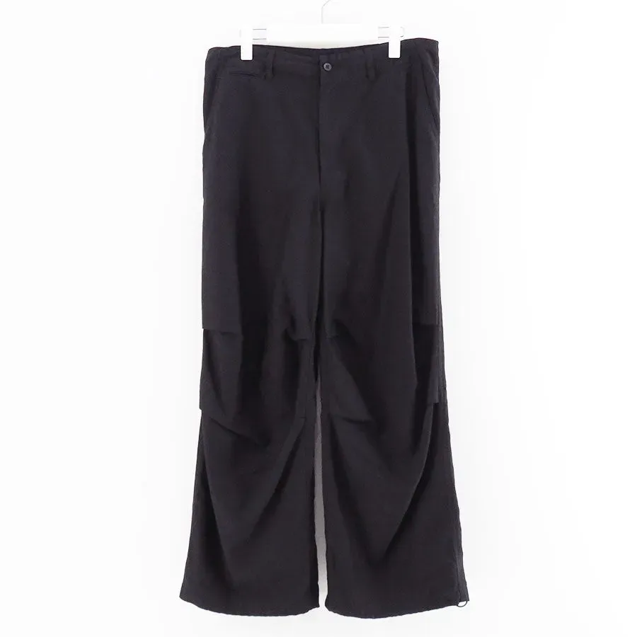 Cotton Cupro Back Satin Military Pants