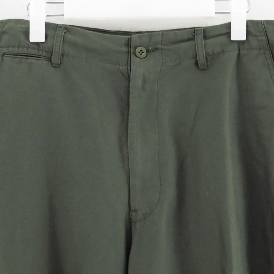 Cotton Cupro Back Satin Military Pants