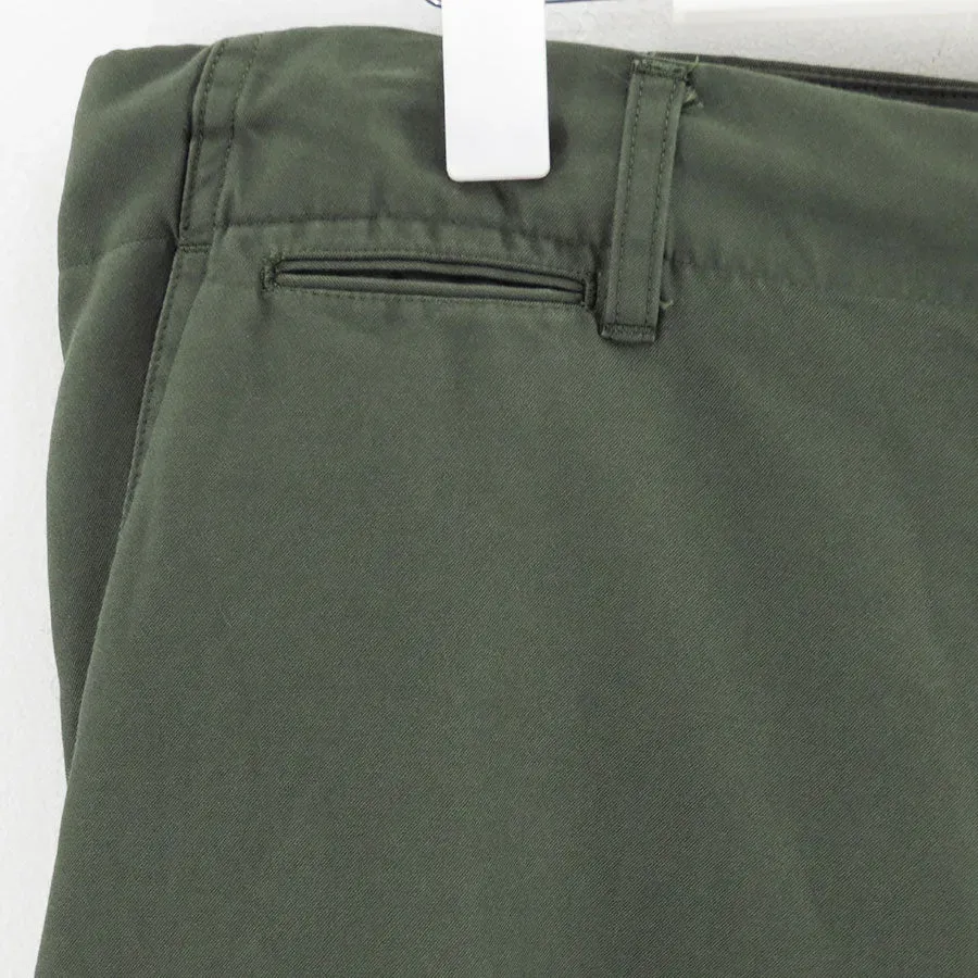 Cotton Cupro Back Satin Military Pants