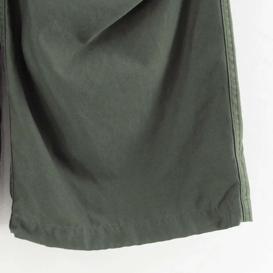 Cotton Cupro Back Satin Military Pants