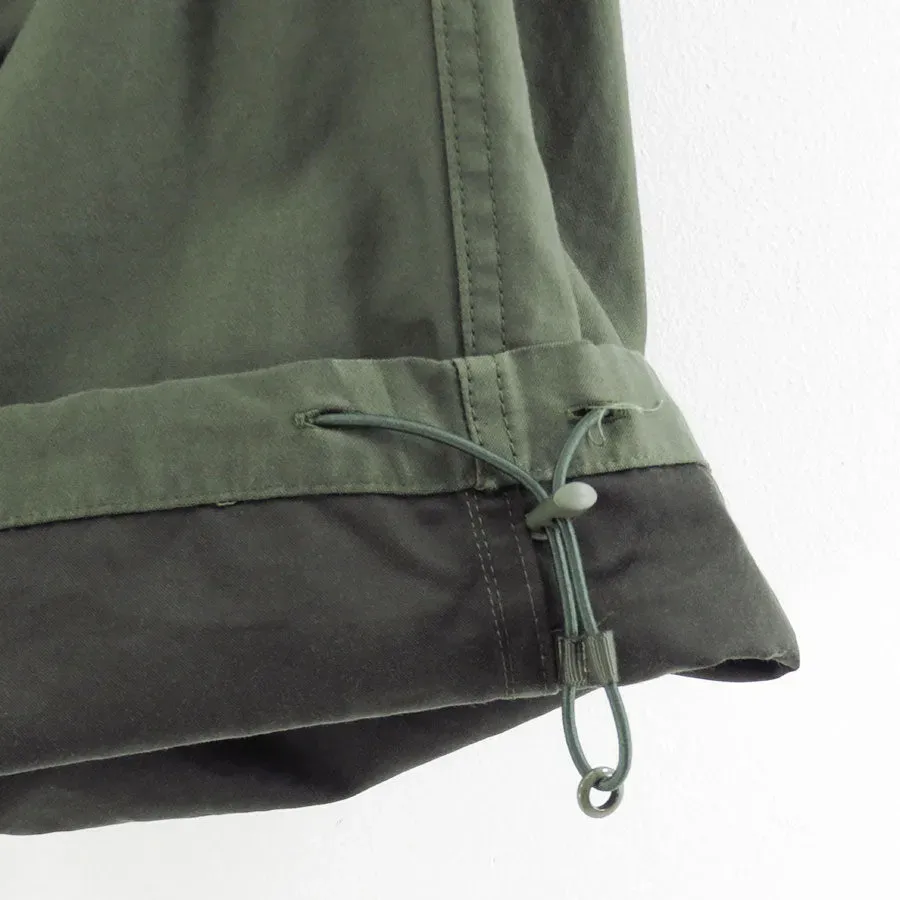 Cotton Cupro Back Satin Military Pants