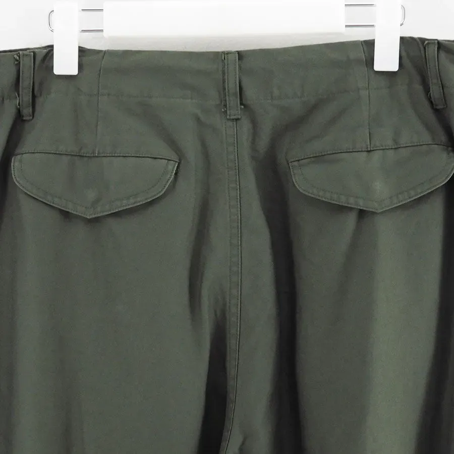 Cotton Cupro Back Satin Military Pants