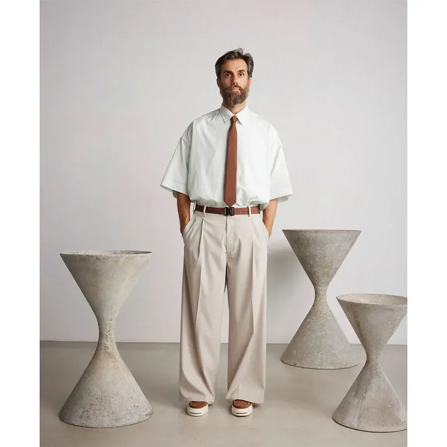 Alumo For Gp S/S Oversized Regular Collar Shirt