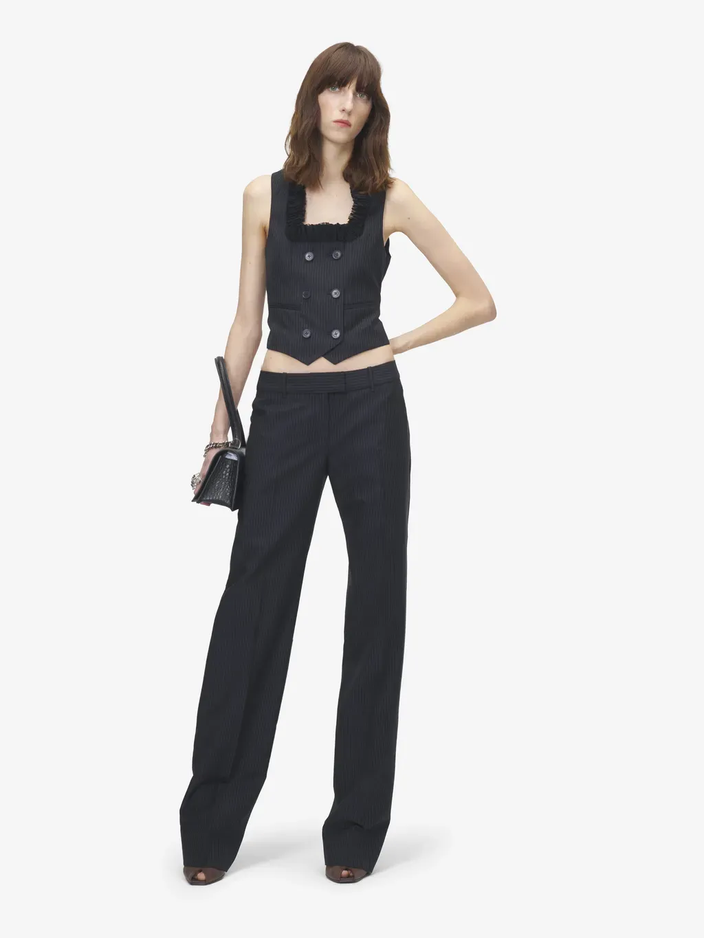 Pinstriped Tailored Waistcoat