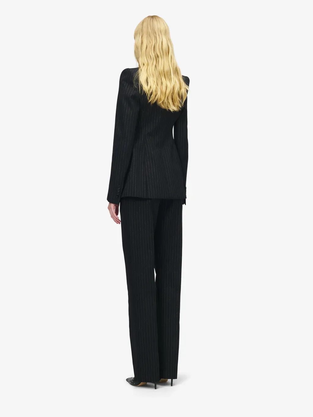 Pinstriped Tailored Trousers