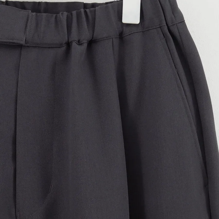 Scale Off Wool Wide Chef Pants