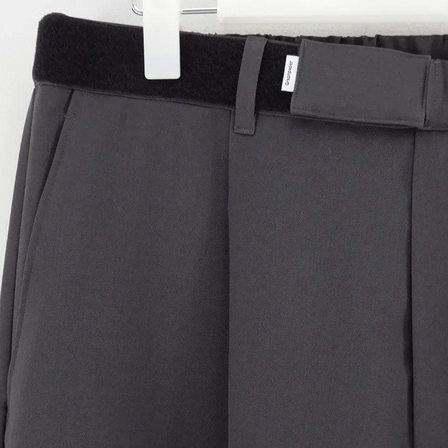 Scale Off Wool Wide Chef Pants