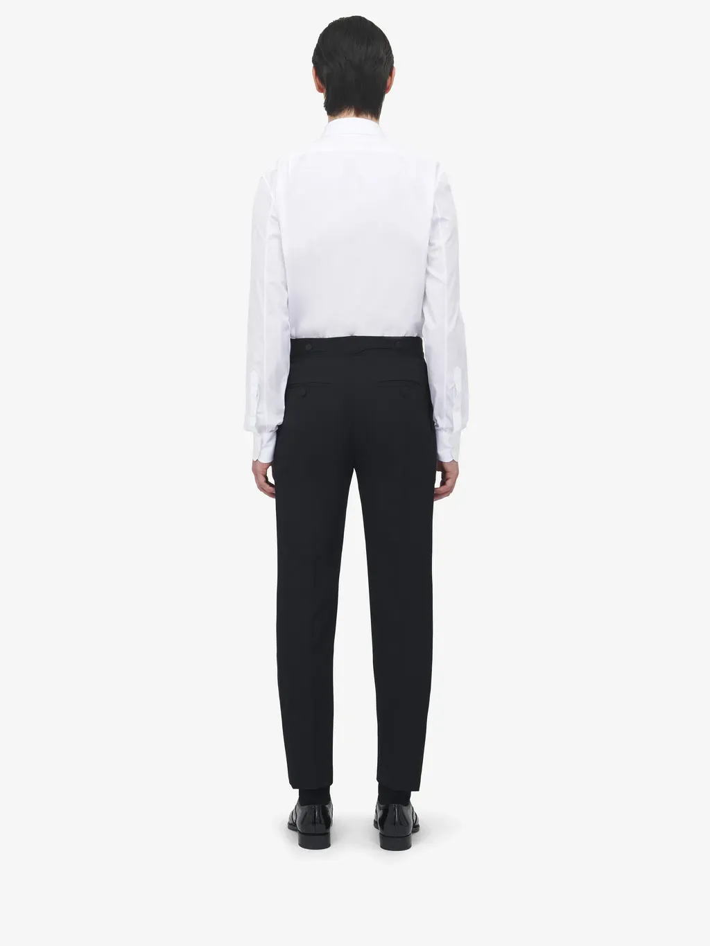 Pleat Detail Tuxedo Trousers