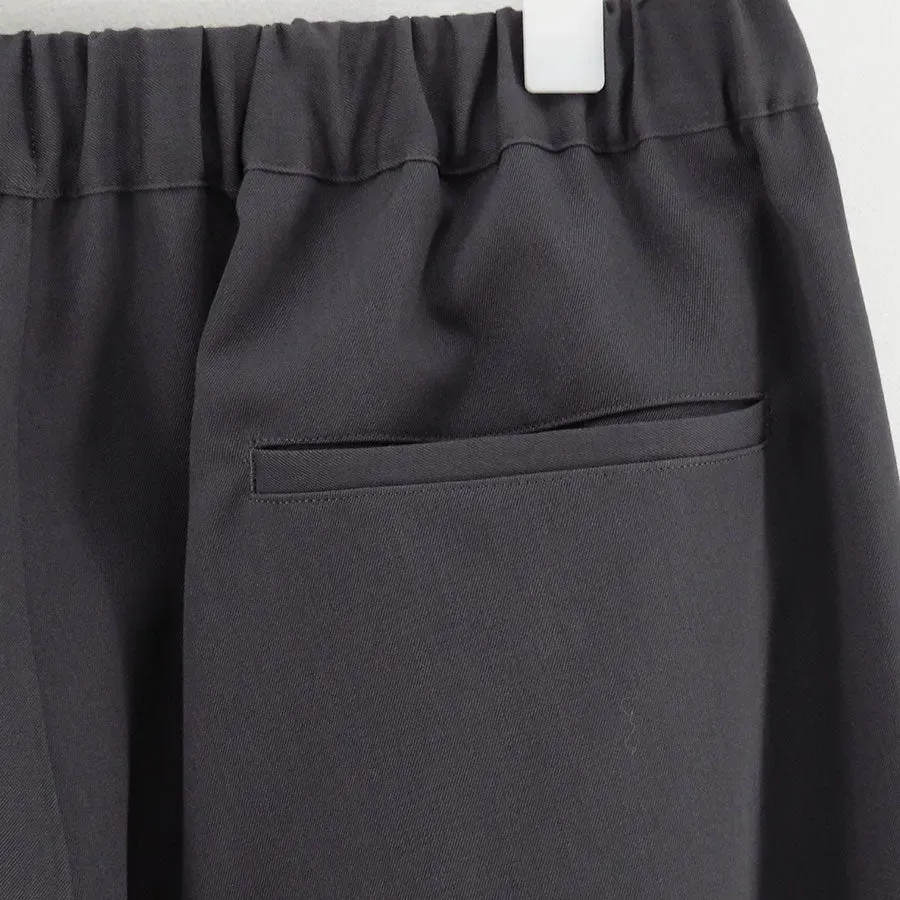 Scale Off Wool Wide Chef Pants
