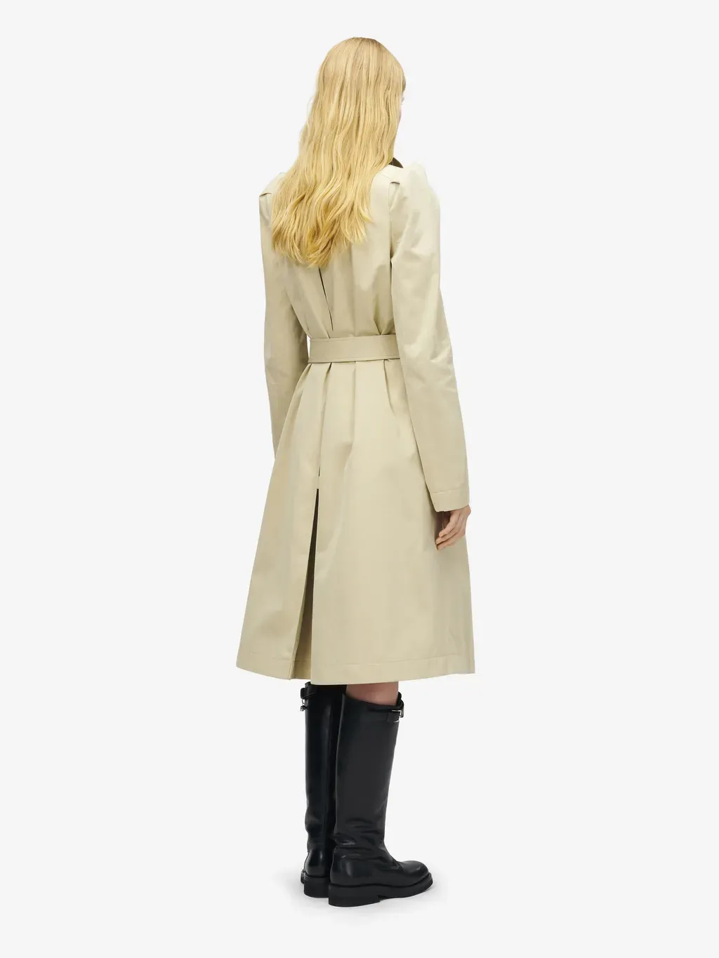Pleated Trench Coat