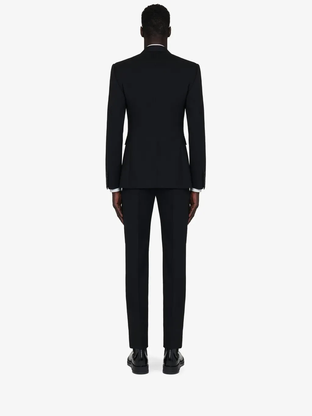 Reverse Lapel Single-Breasted Jacket