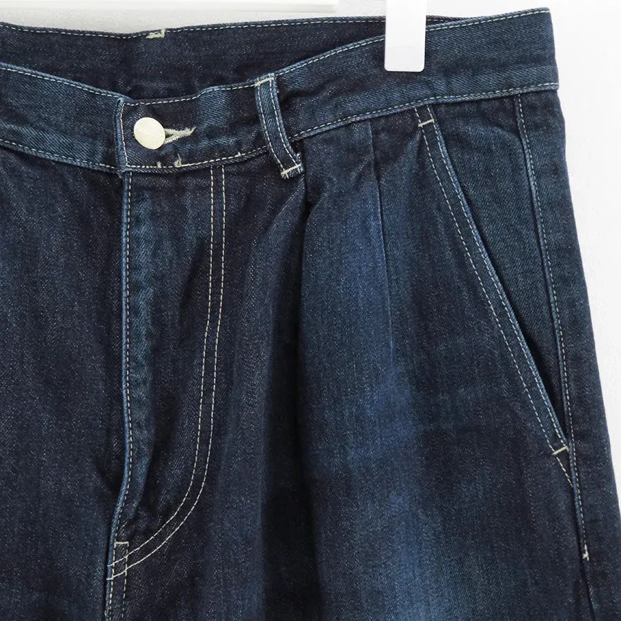 Selvage Denim Two Tuck Pants
