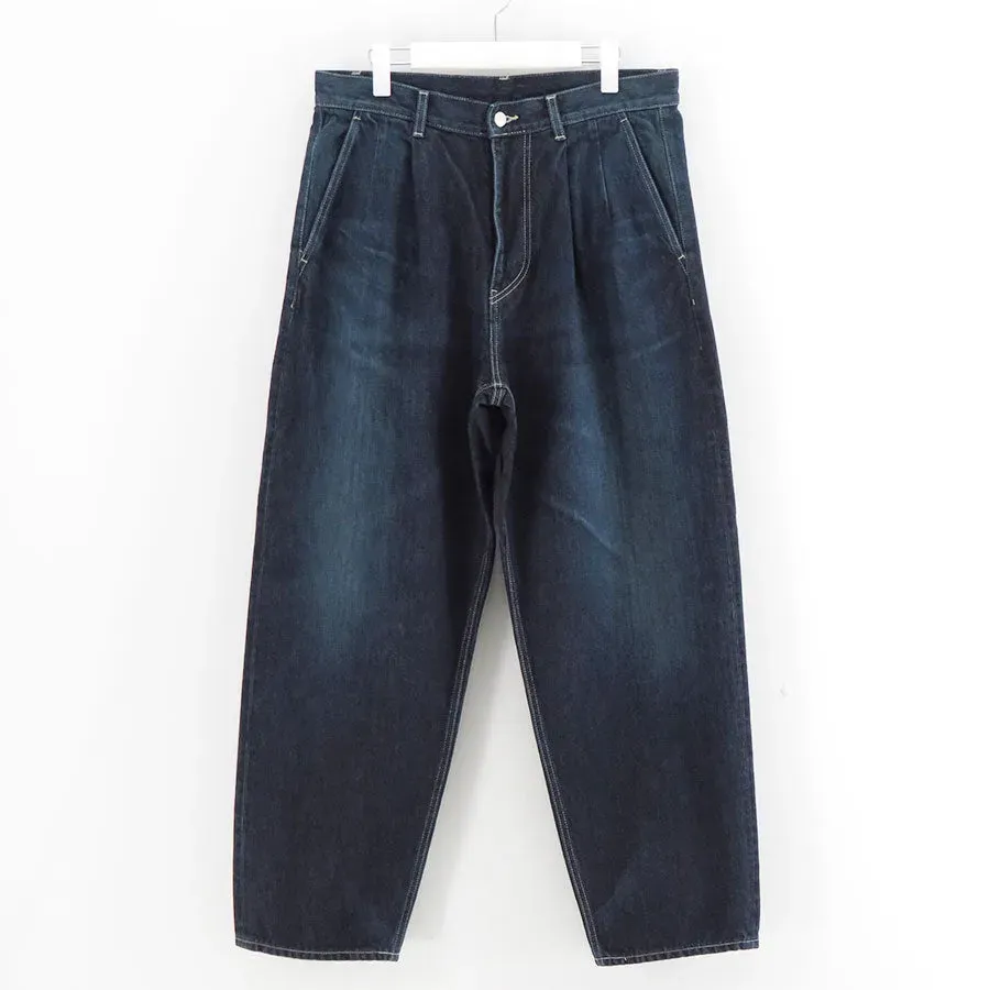 Selvage Denim Two Tuck Tapered Pants