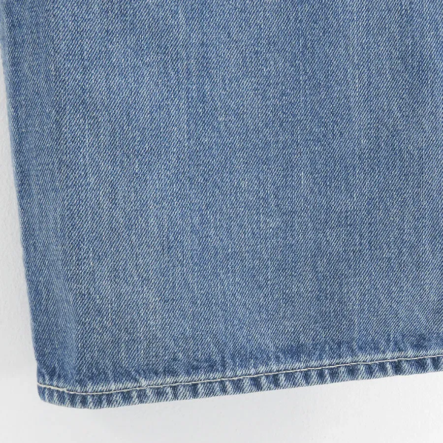 Selvage Denim Five Pocket Wide Straight Pants