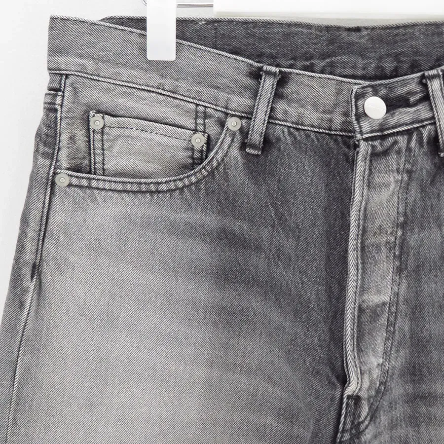 Selvage Denim Five Pocket Wide Straight Pants