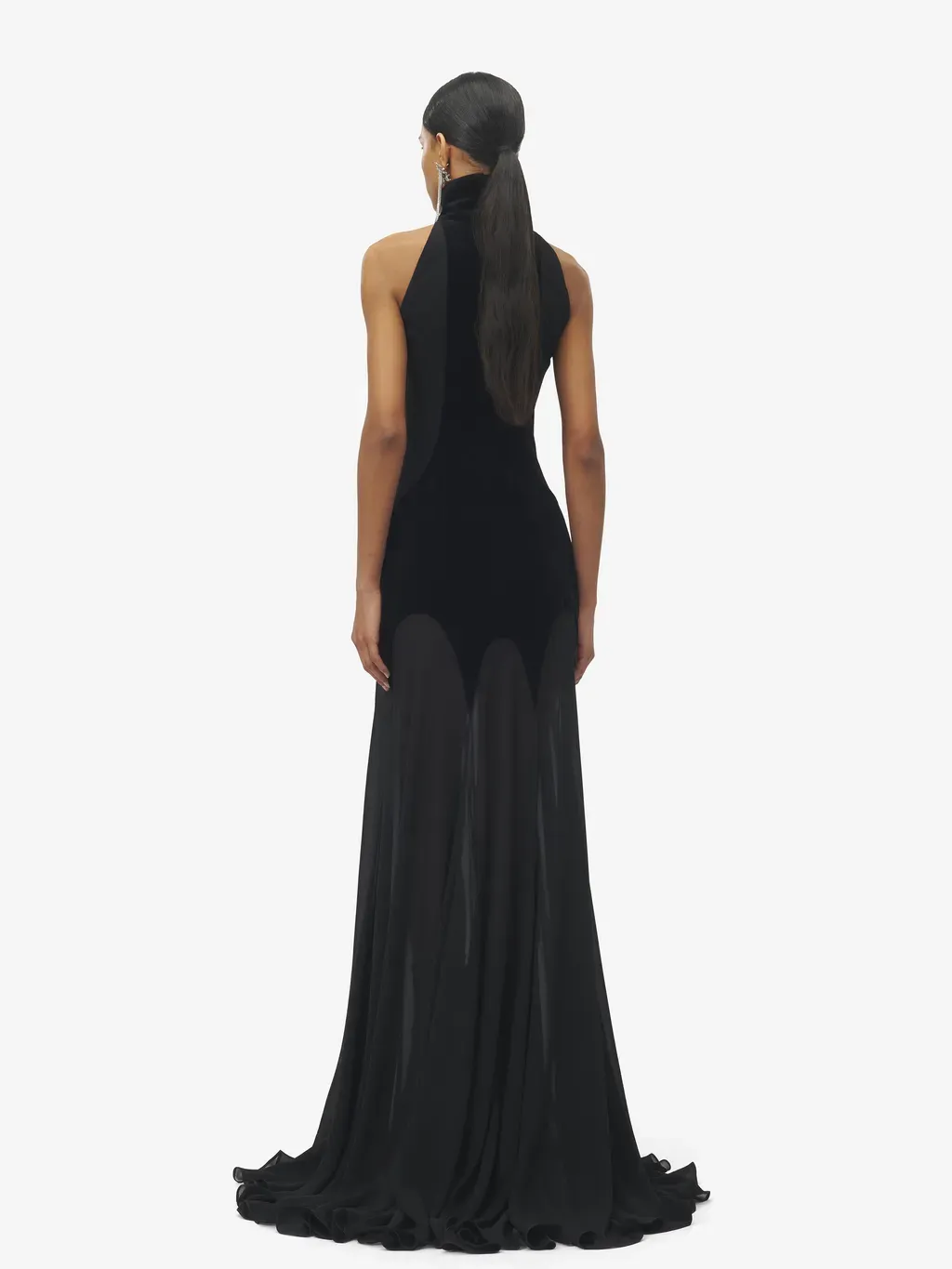 Silk Georgette Evening Dress