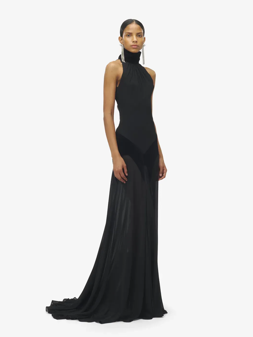 Silk Georgette Evening Dress