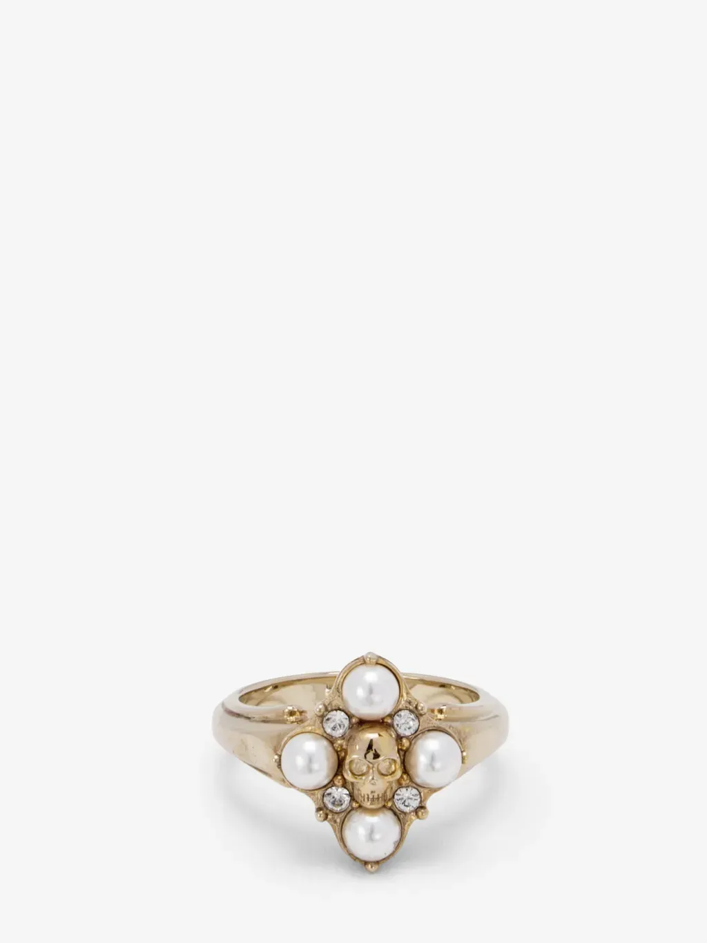 Skull & Crystal Ring