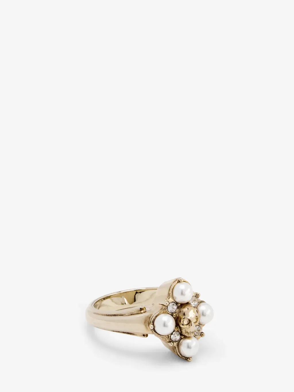 Skull & Crystal Ring