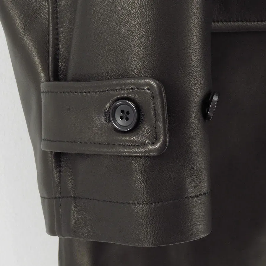 Lamb Leather Car Coat