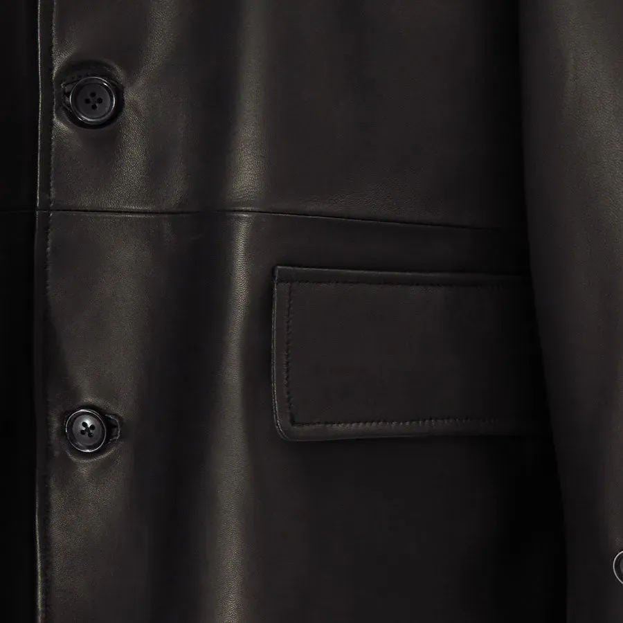 Lamb Leather Car Coat