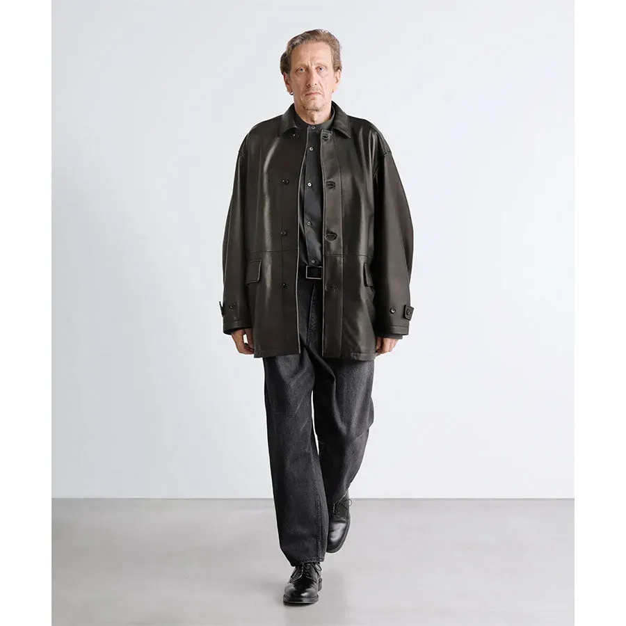 Lamb Leather Car Coat