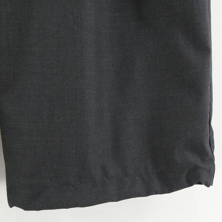 Fine Wool Heather Drawstring Track Pants