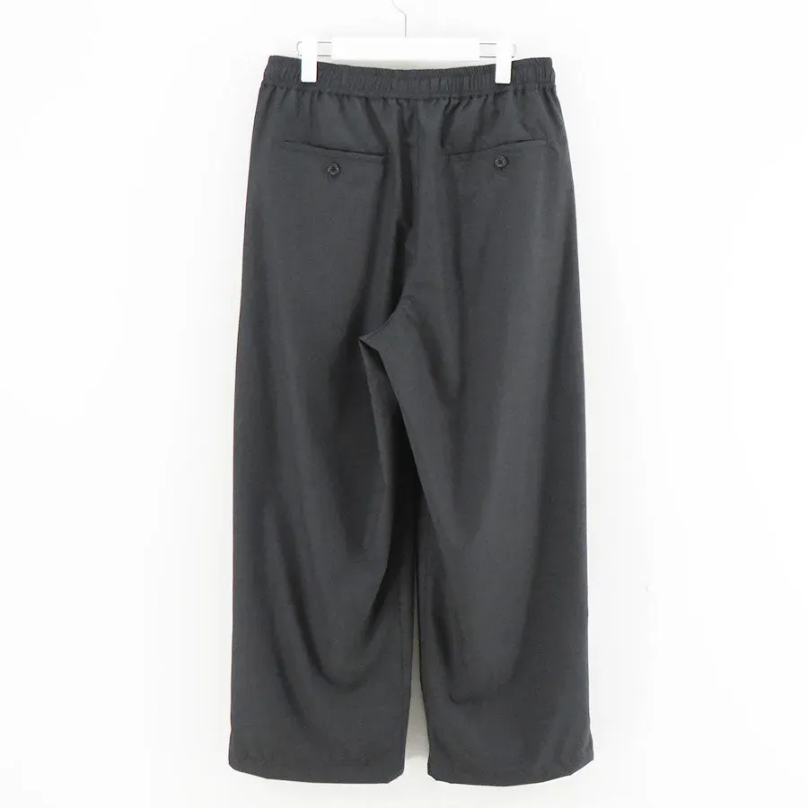 Fine Wool Heather Drawstring Track Pants