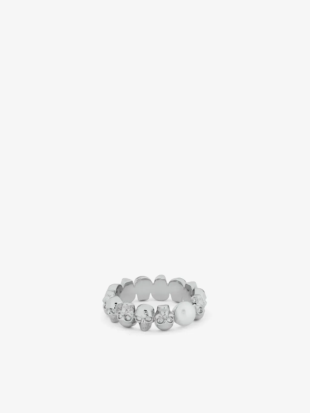 Skull And Pearl Ring
