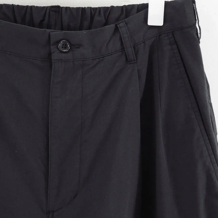 Cotton Wool Poplin Oversized Slacks