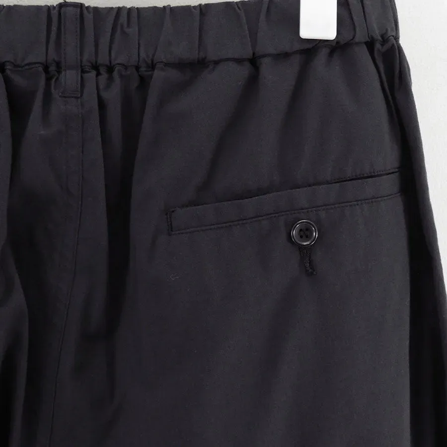 Cotton Wool Poplin Oversized Slacks