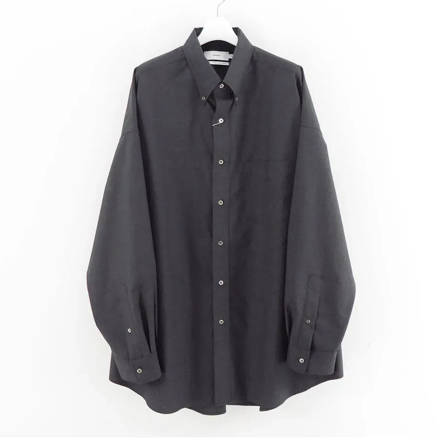 Fine Wool Heather Oversized L/S B.D. Shirt