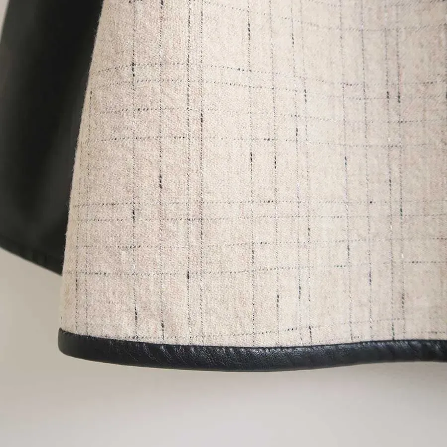 Kasuri Knot Slub Tweed Blouse