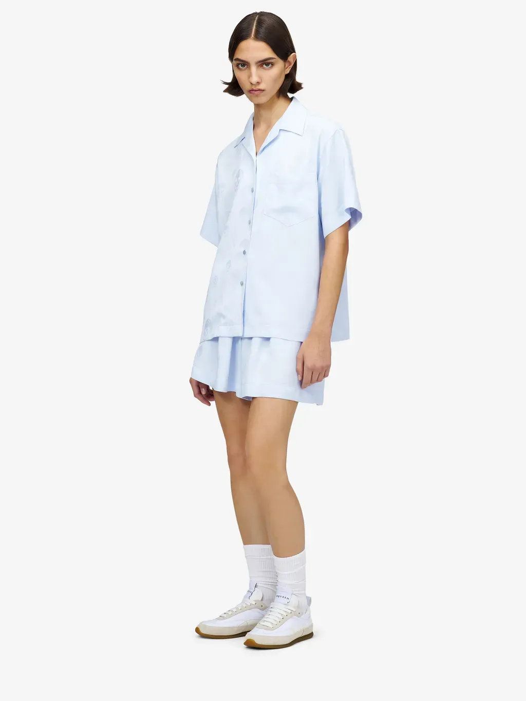 Skull Jacquard Pyjama Shirt