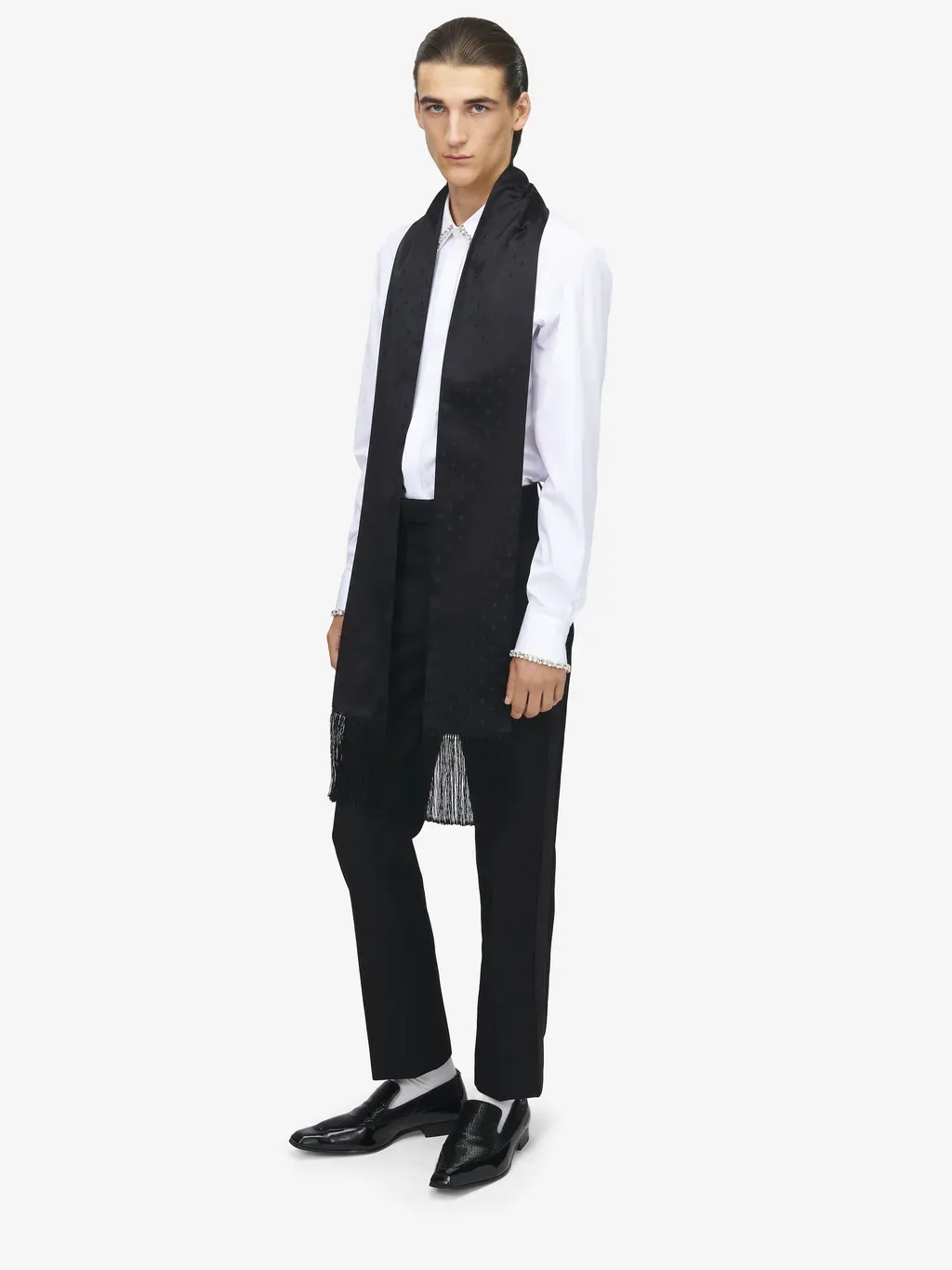 Skull Jacquard Scarf
