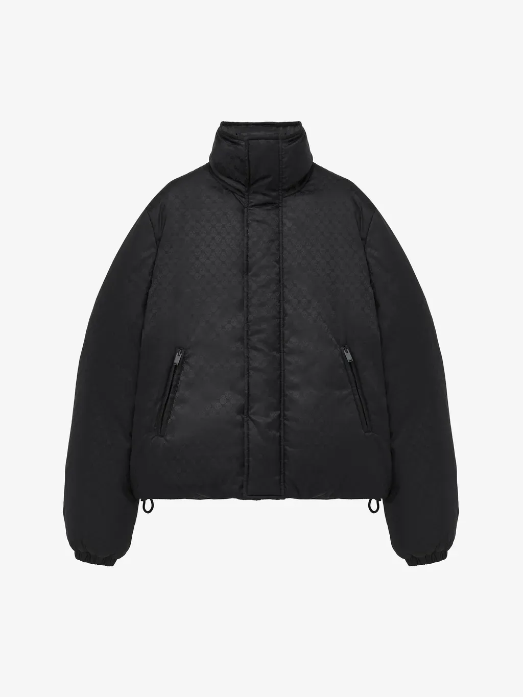 Skull Jacquard Puffer Jacket