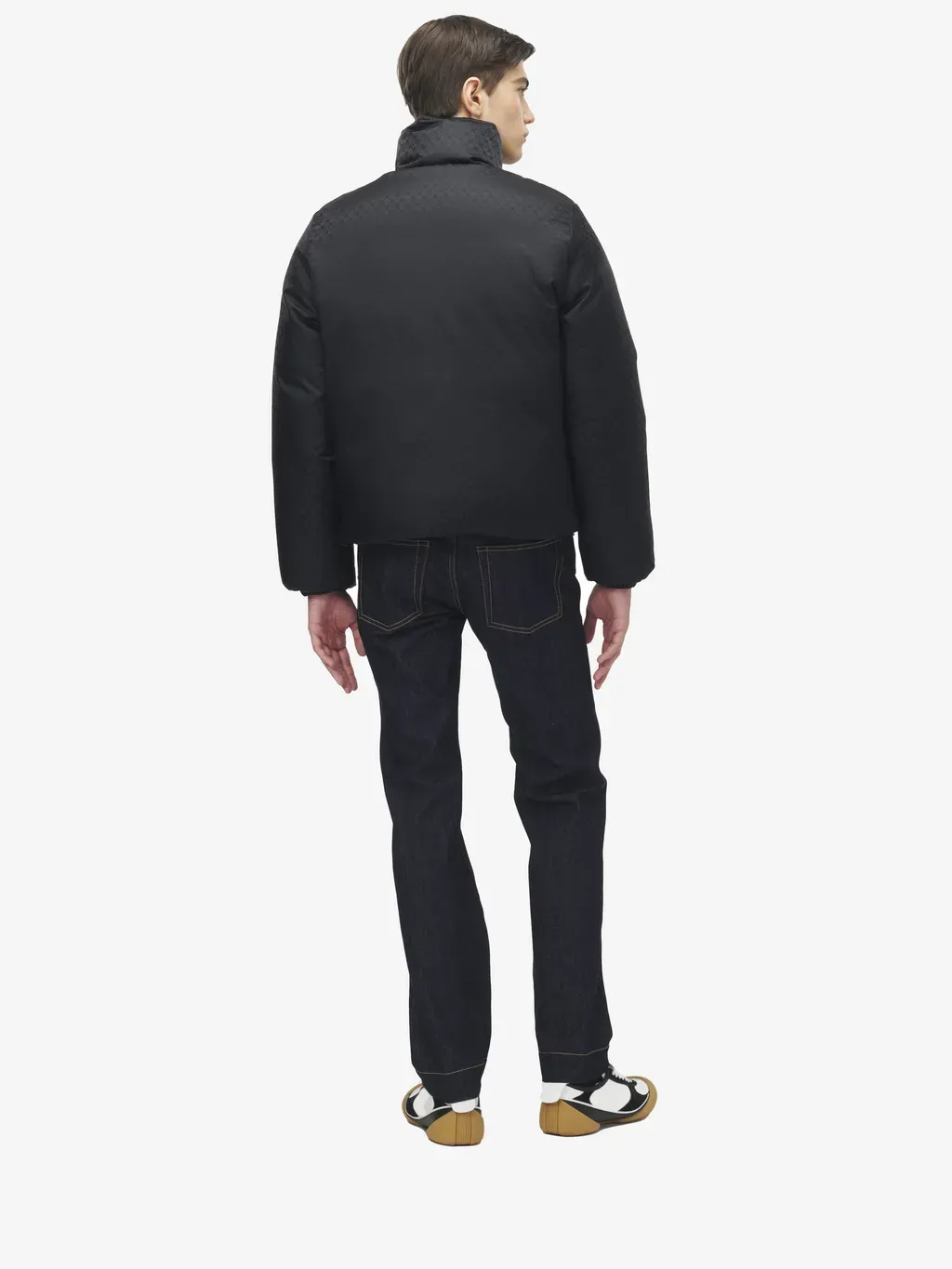 Skull Jacquard Puffer Jacket