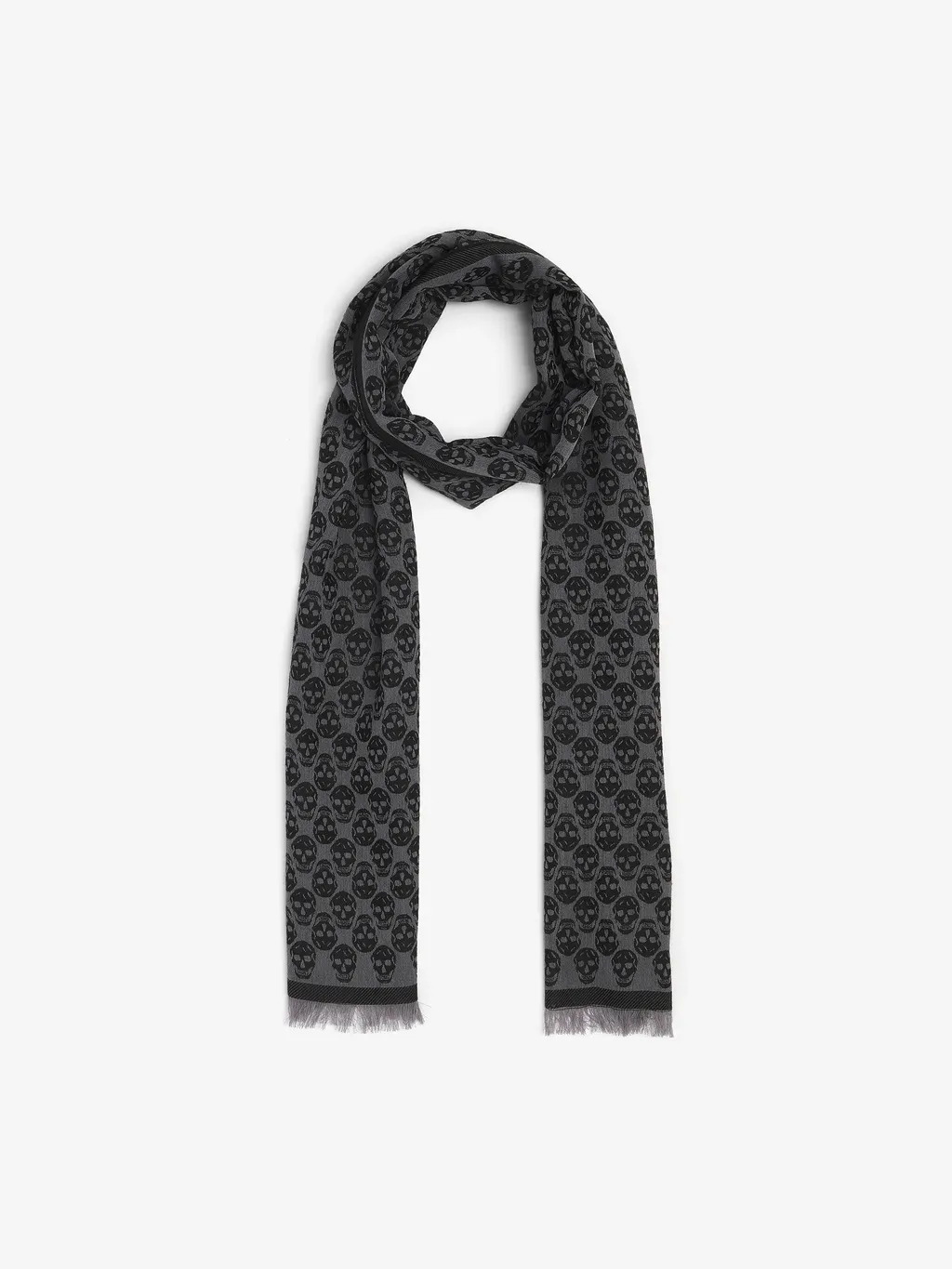 Skull Monogram Scarf
