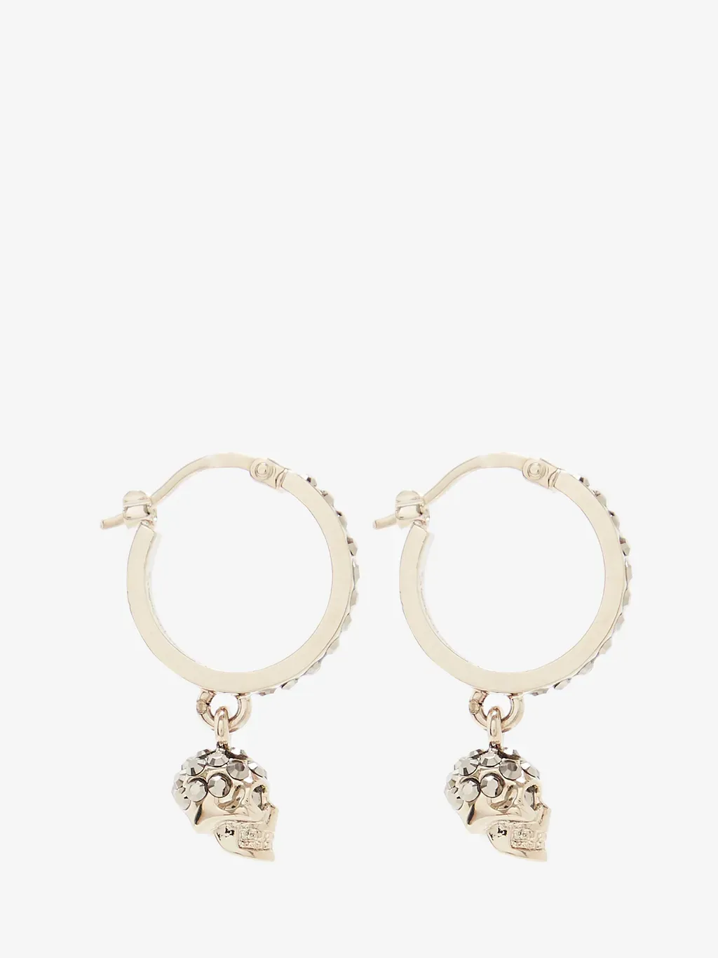 Skull Mini Creole Hoop Earrings