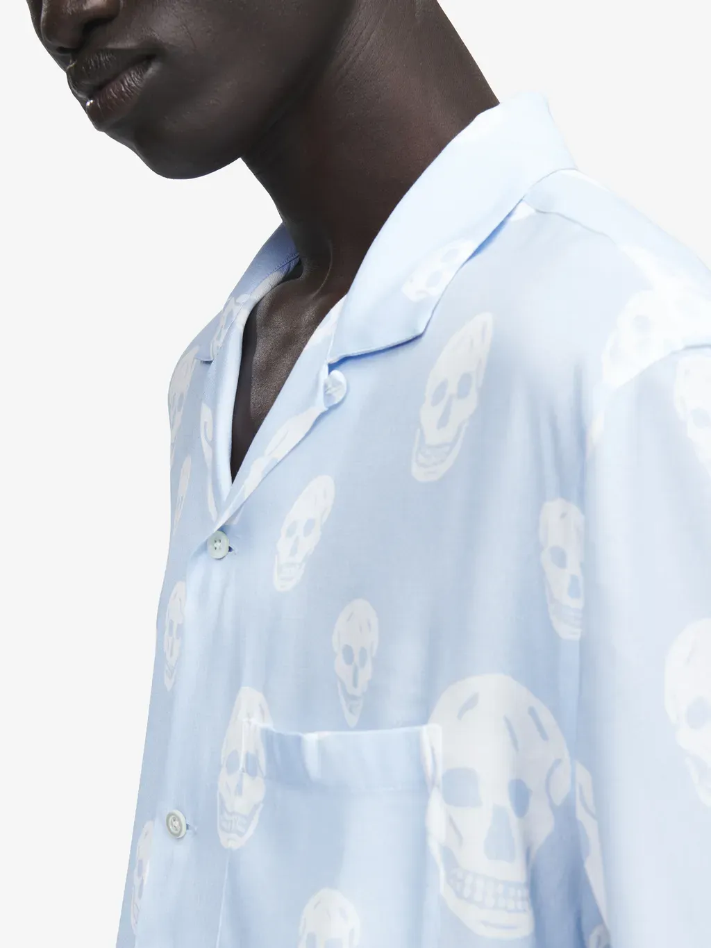 Skull Print Hawaiian Shirt