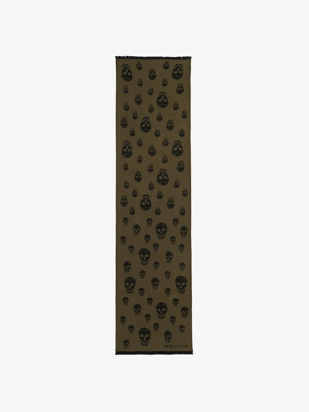 Skull Wool Jacquard Scarf