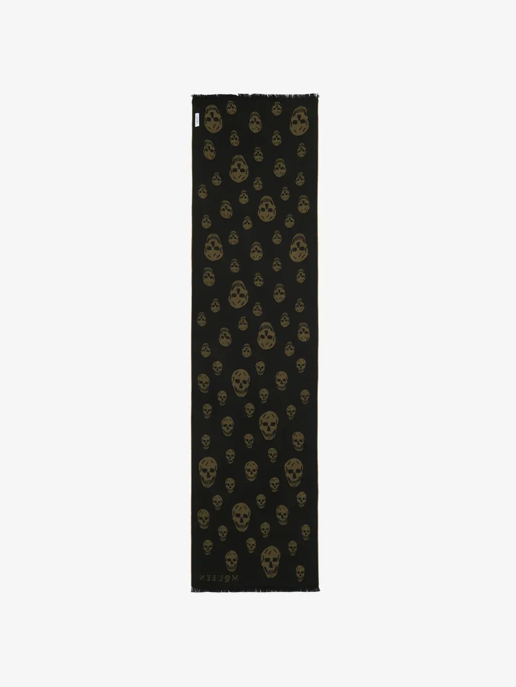 Skull Wool Jacquard Scarf