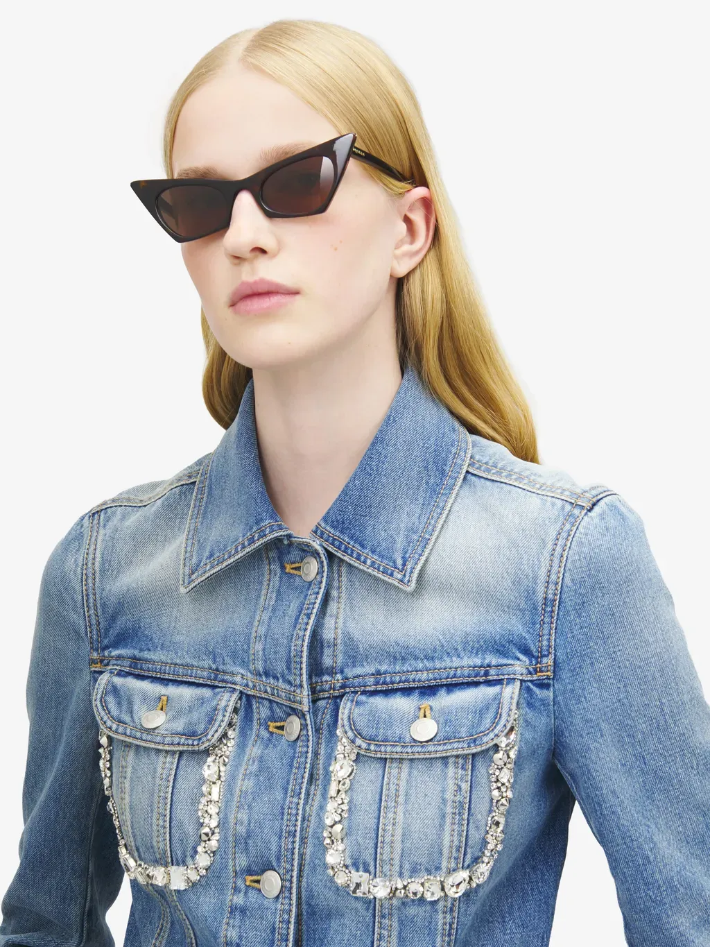 Spike Cat-Eye Sunglasses
