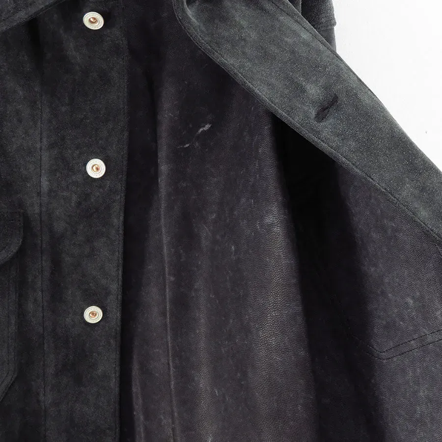 Goat Suede Railroad Chore Jacket