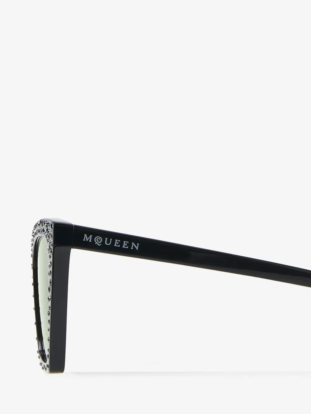 Spike Geometric Cat-Eye Sunglasses With Crystals