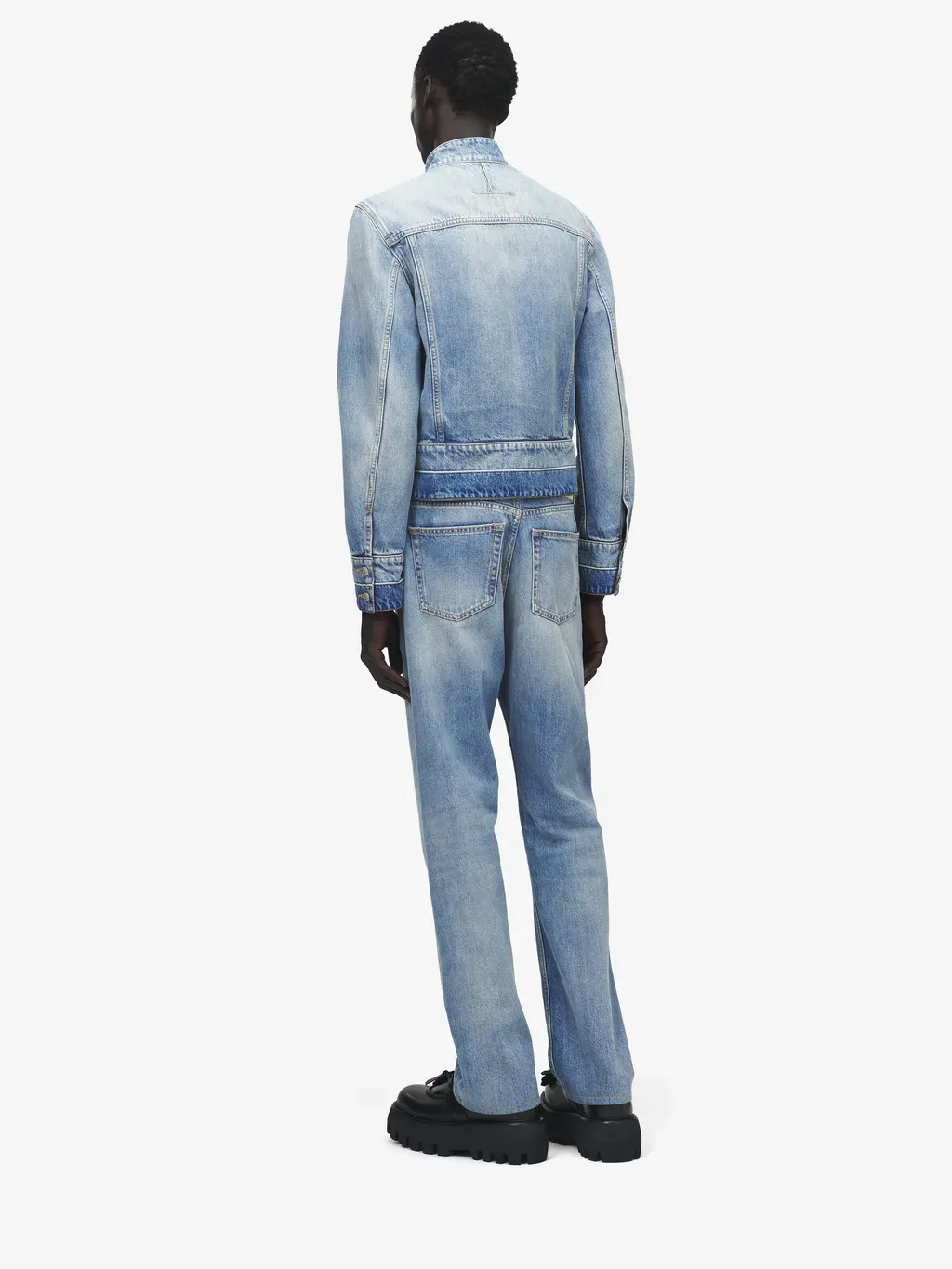 Stand Collar Denim Jacket