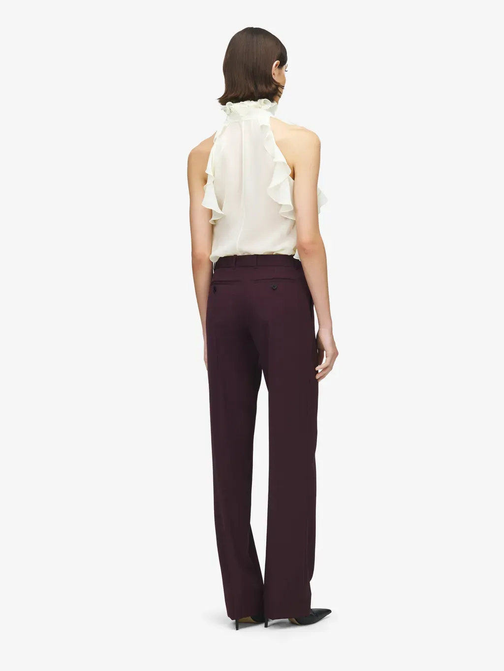 Straight Leg Tailored Trousers