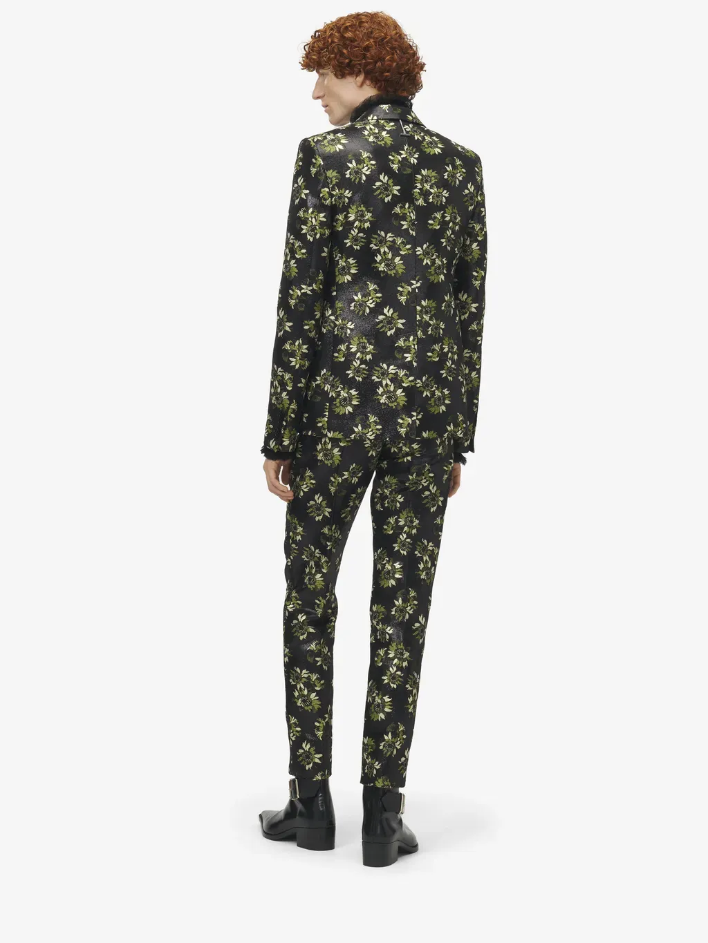 Sunflower Jacquard Single-Breasted Jacket
