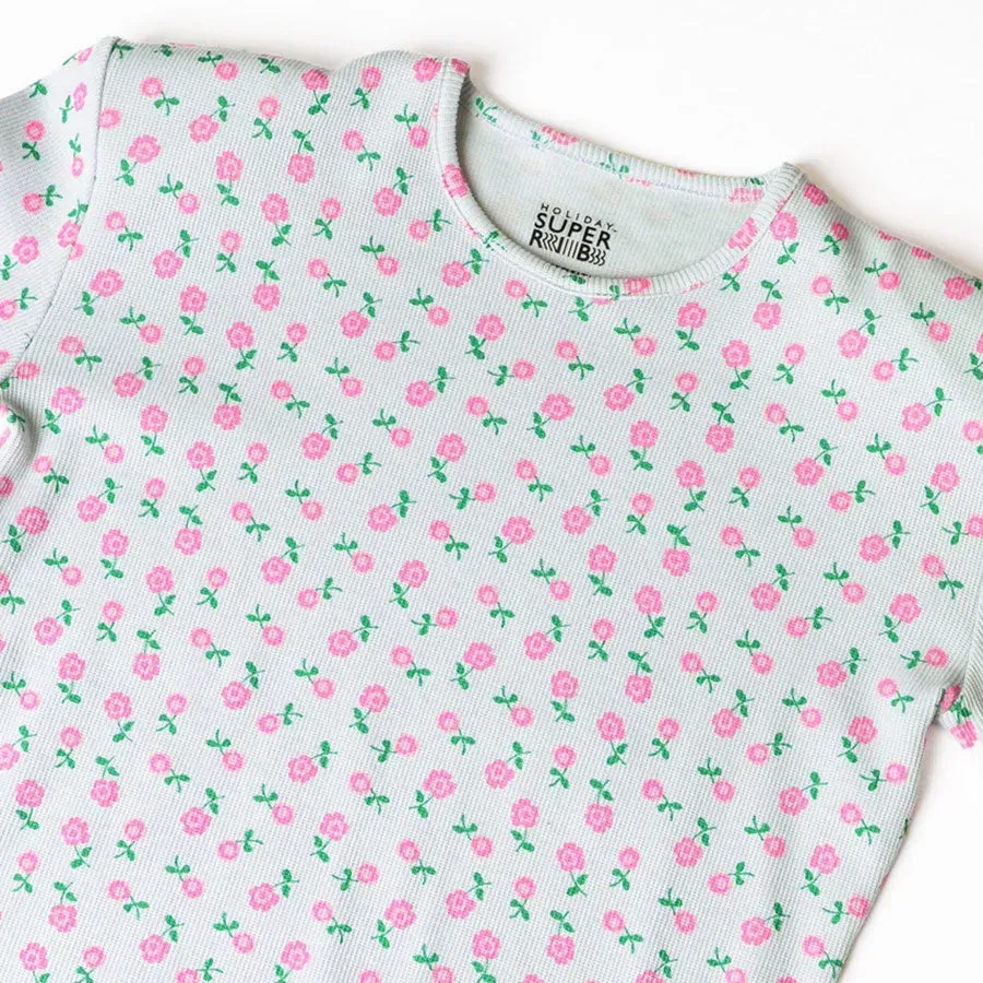 Super Rib Padded Shoulder Crew-Neck L/S Tops
